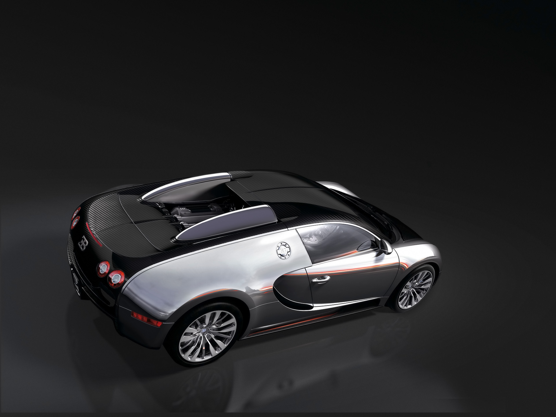 Bugatti Eb Veyron Pur Sang Rear And Side Top