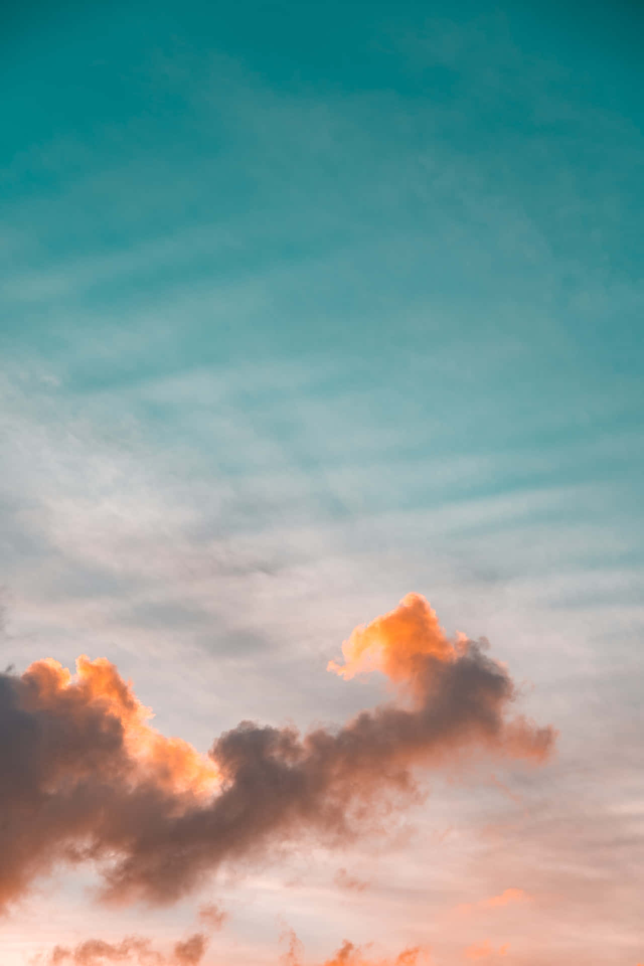 Orange And Teal Wallpaper