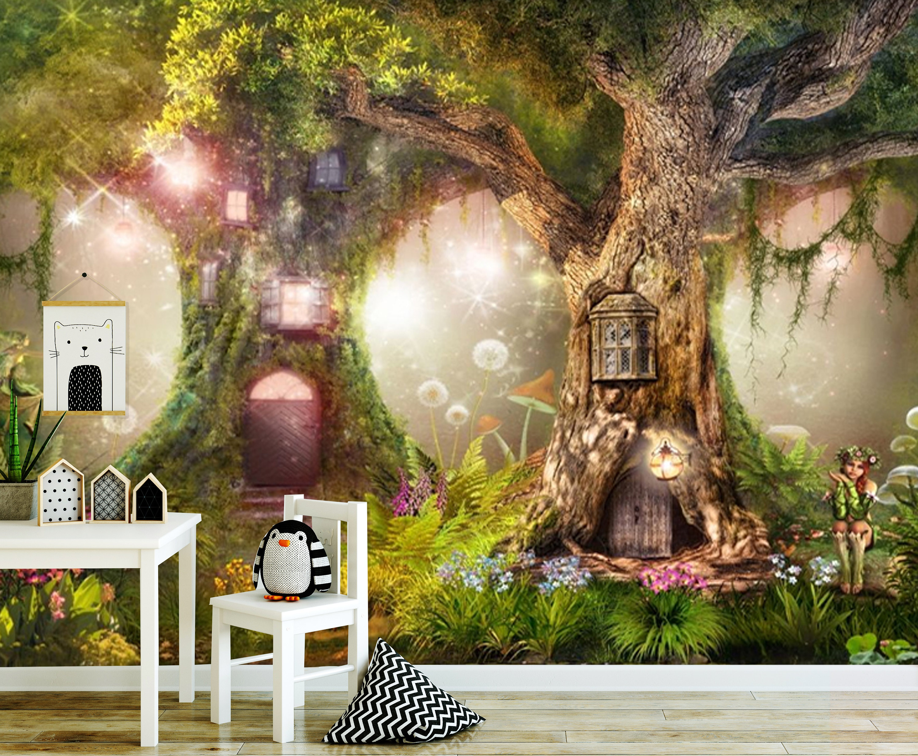 Wallpapermagical Forest Nursery Magic Treefairy