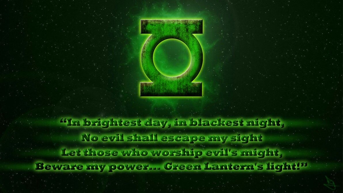 Green Lantern Oath Beware My Power S Light