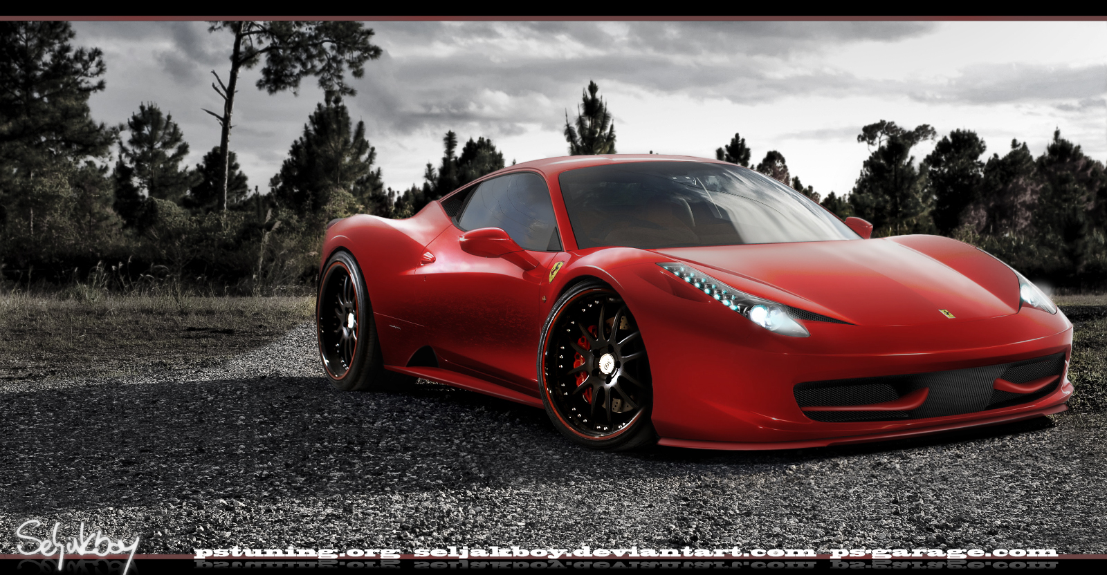 Ferrari Italia Spyder Wallpaper HD Front