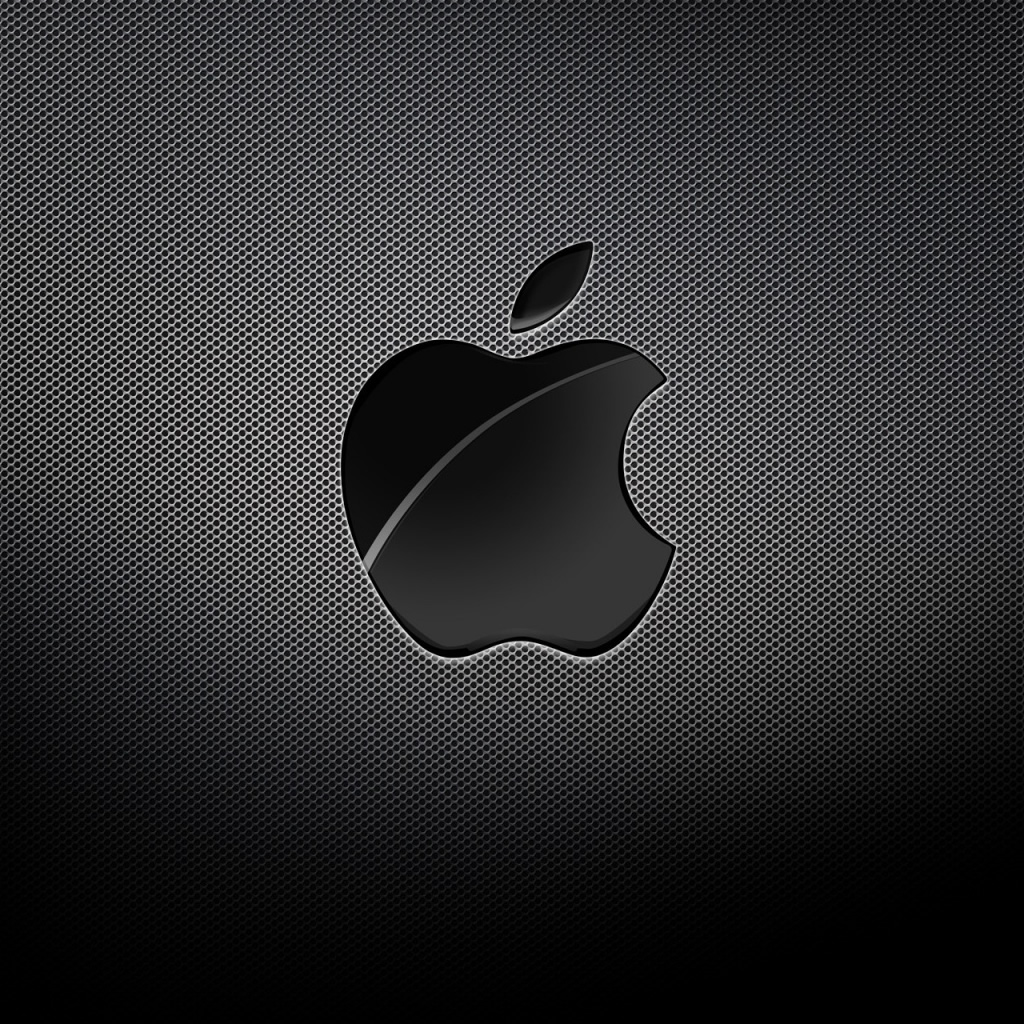 Apple Black Background iPad Wallpaper Jpg