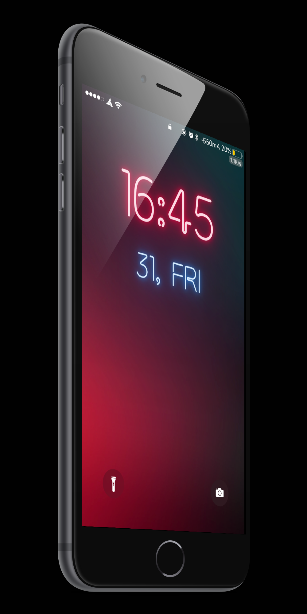 Setup] Just found this wallpaper looks dope with Neon widget 1000x2000
