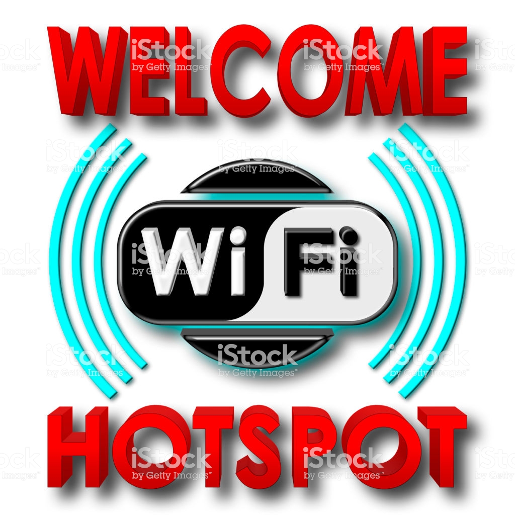 Stock Illustration Wele Wifi Hotspot 3d Isolated