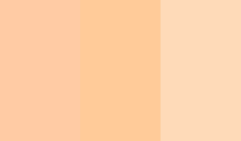 Peach Crayola Orange And Puff Three Color Background