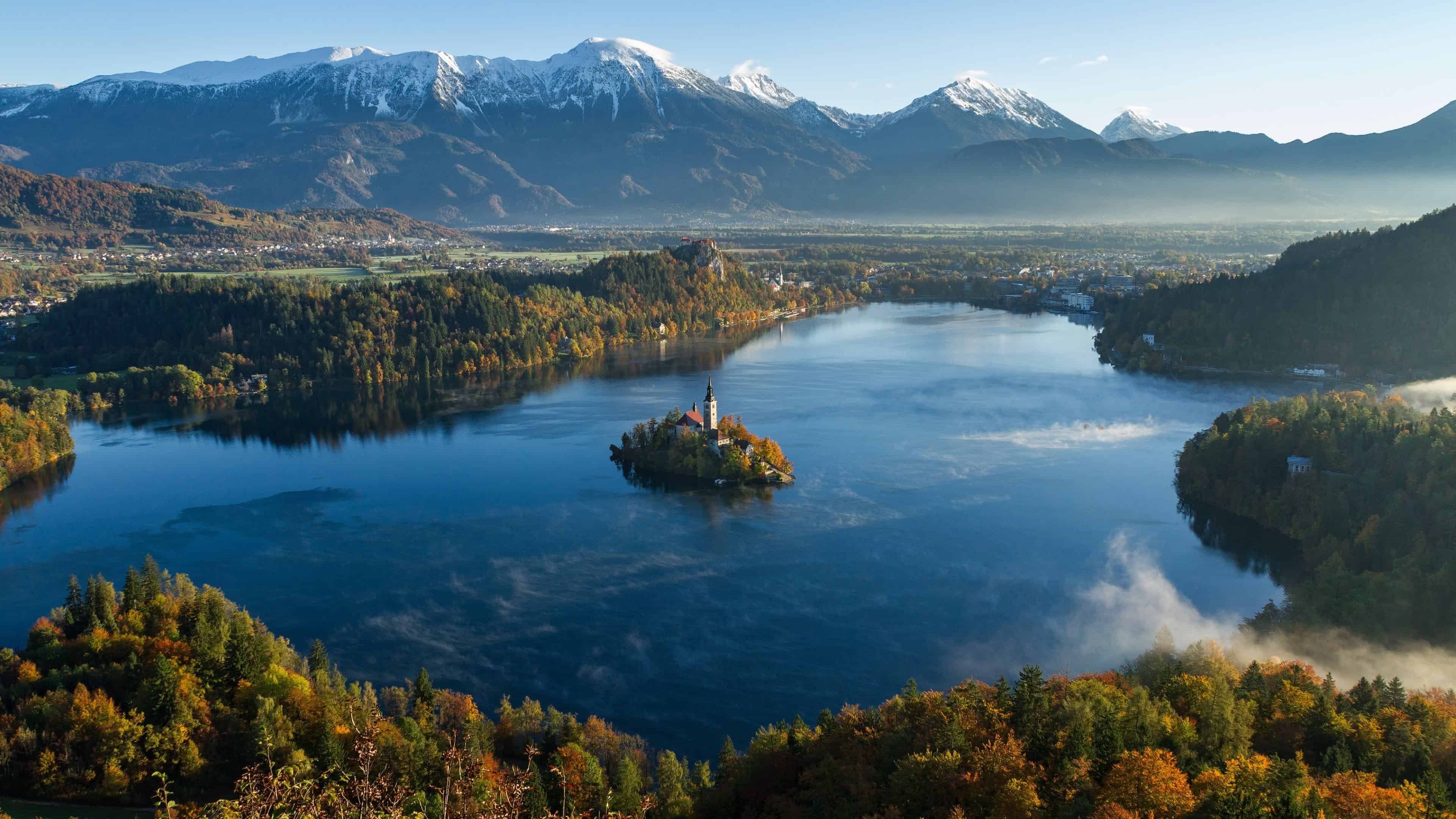 Bled Lake Julian Alps Slovenia UHD 4k Wallpaper Cc