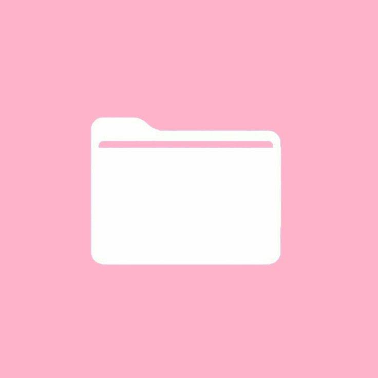 File Manager Pink Icon iPhone Wallpaper App Design