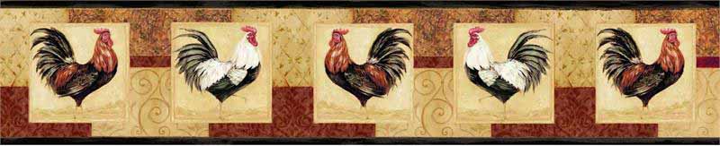 Chickens And Roosters Wallpaper Border Inc