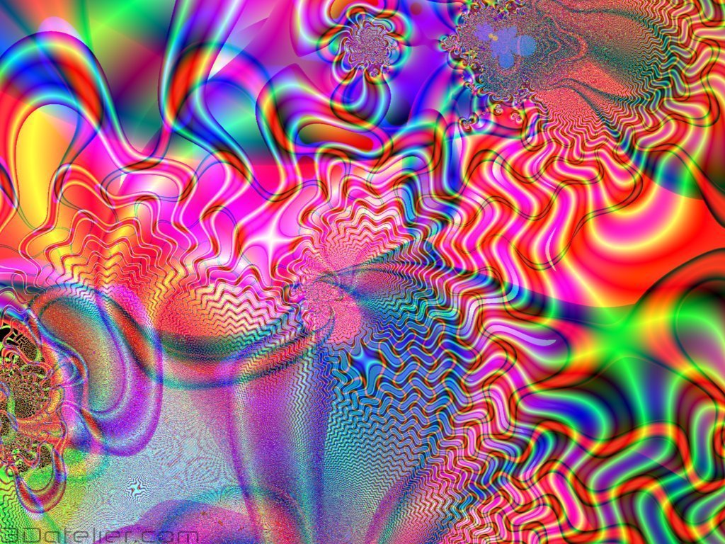 Trippy Colorful Pattern Background Wallpaper