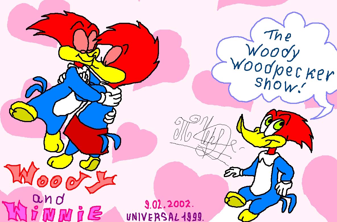 Disney Pictures Couple Winnie And Woody Woodpecker Wallpaper