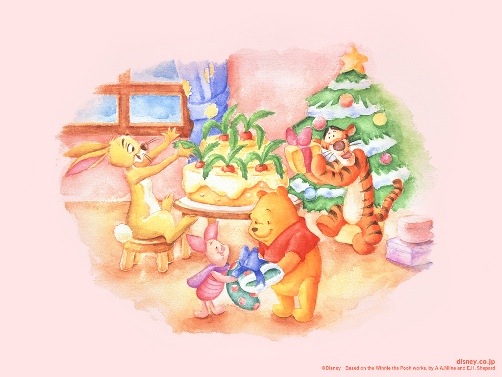 Winnie the Pooh Christmas   Christmas Wallpaper 2735488 1024x768