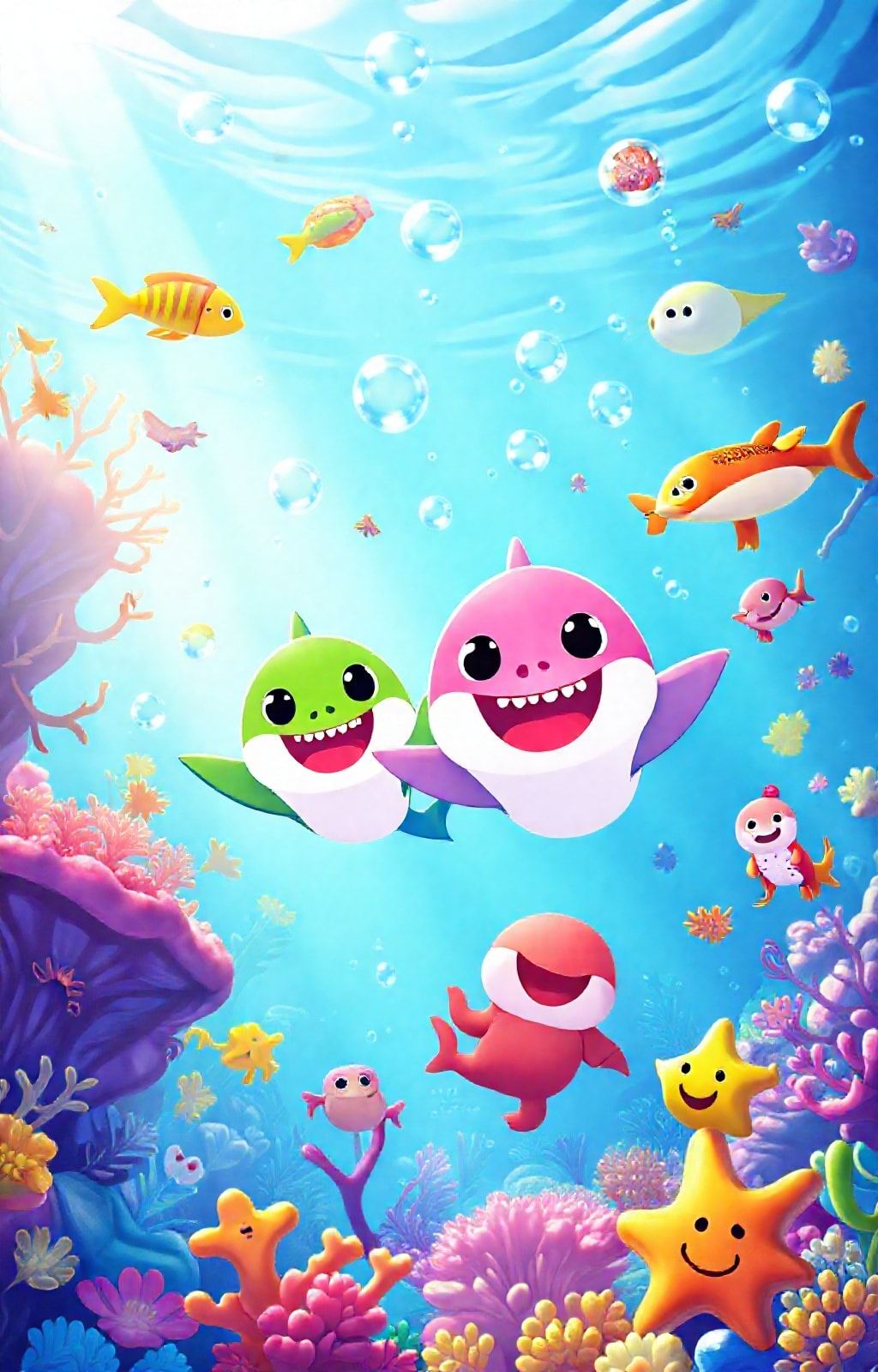 Baby Shark Pinkfong Wallpaper