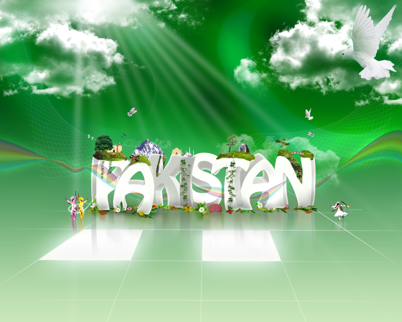 links hd computer and mobile wallpapers pakistani flags hd computer 1280x1024