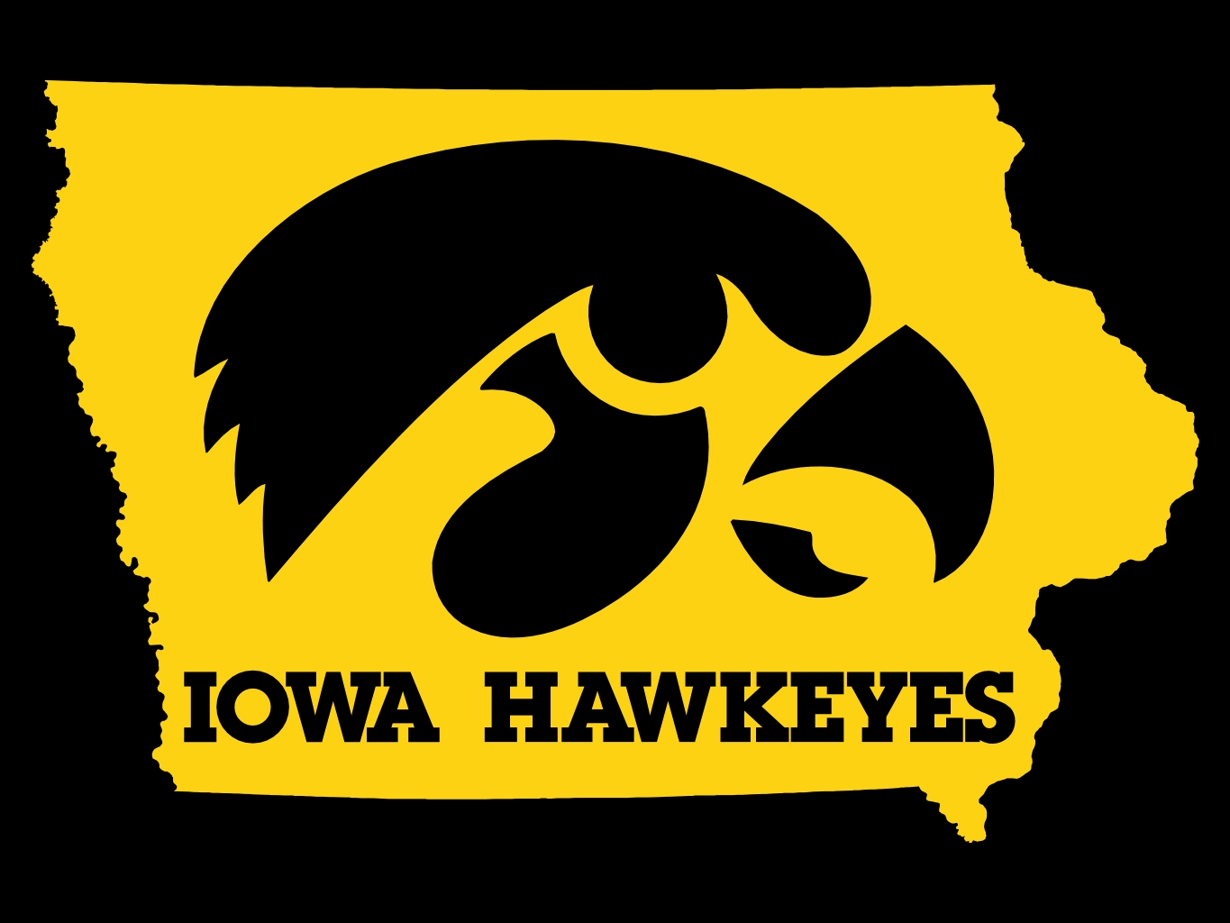 Iowa Hawkeyes Football Logo