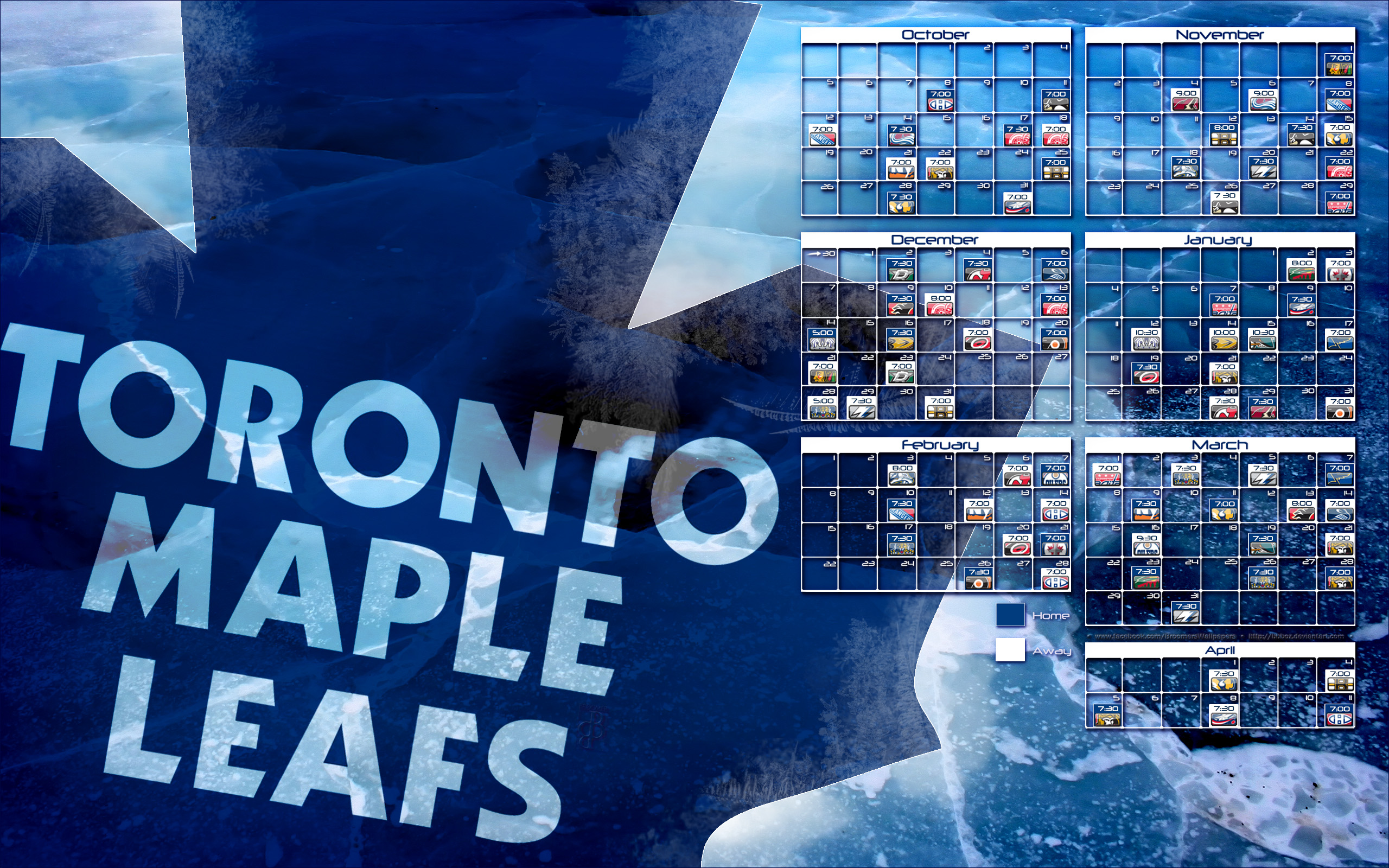 Toronto Maple Leafs Schedule Wallpaper By Bbboz Fan Art