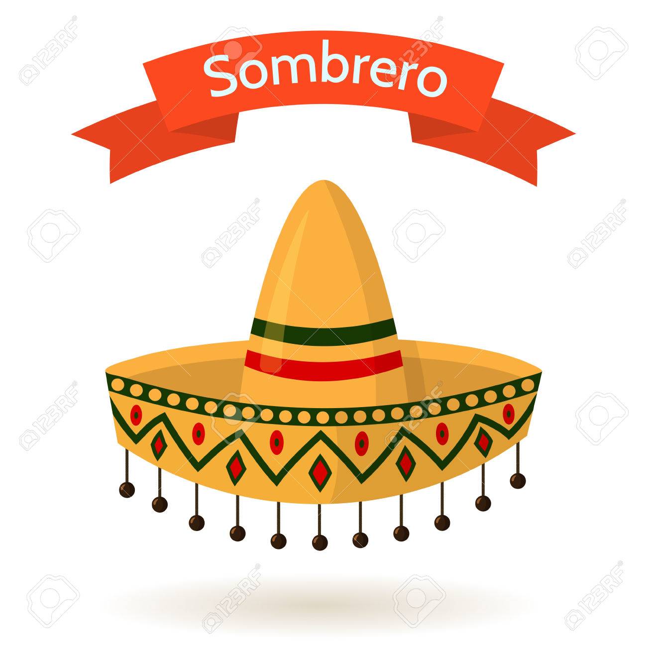 Free download Traditional Mexican Colorful Hat Sombrero Isolated On ...