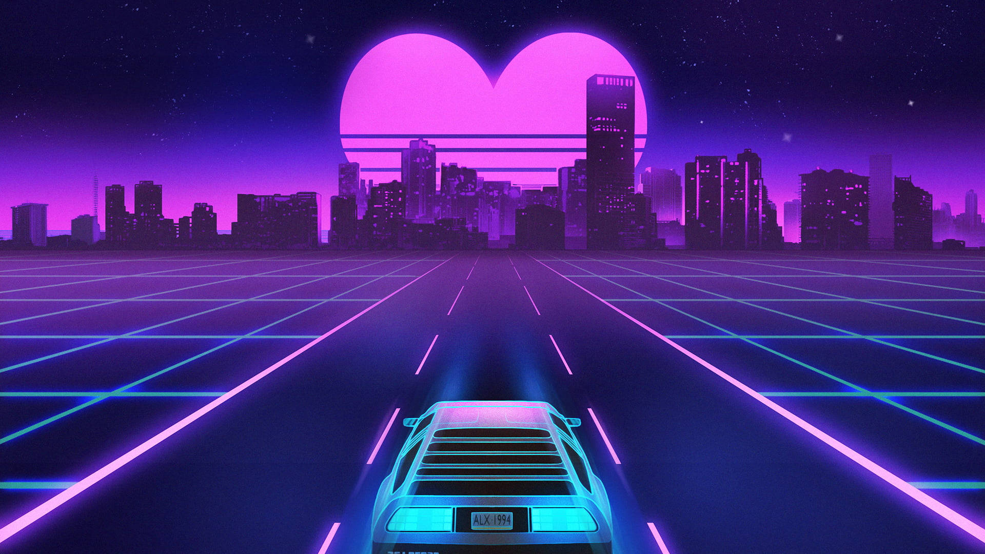Neon Purple Wallpaper
