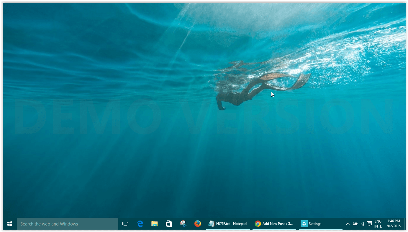 On Windows 10 to set up the slideshow or change desktop background