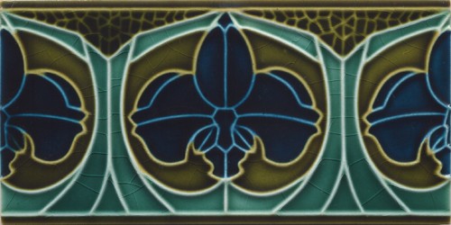 Art Deco Wallpaper Border wall border tile art nouveau 500x250