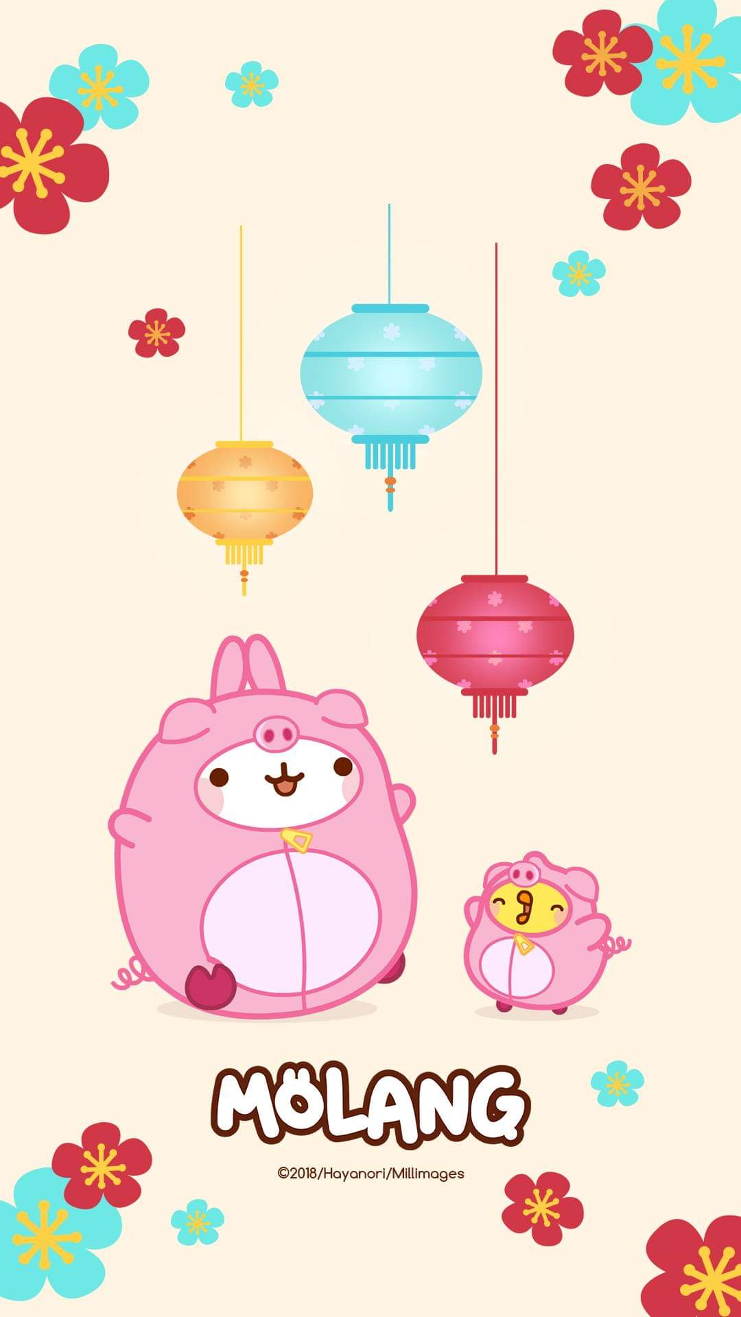 Lunar New Year Mobile Wallpaper Molang
