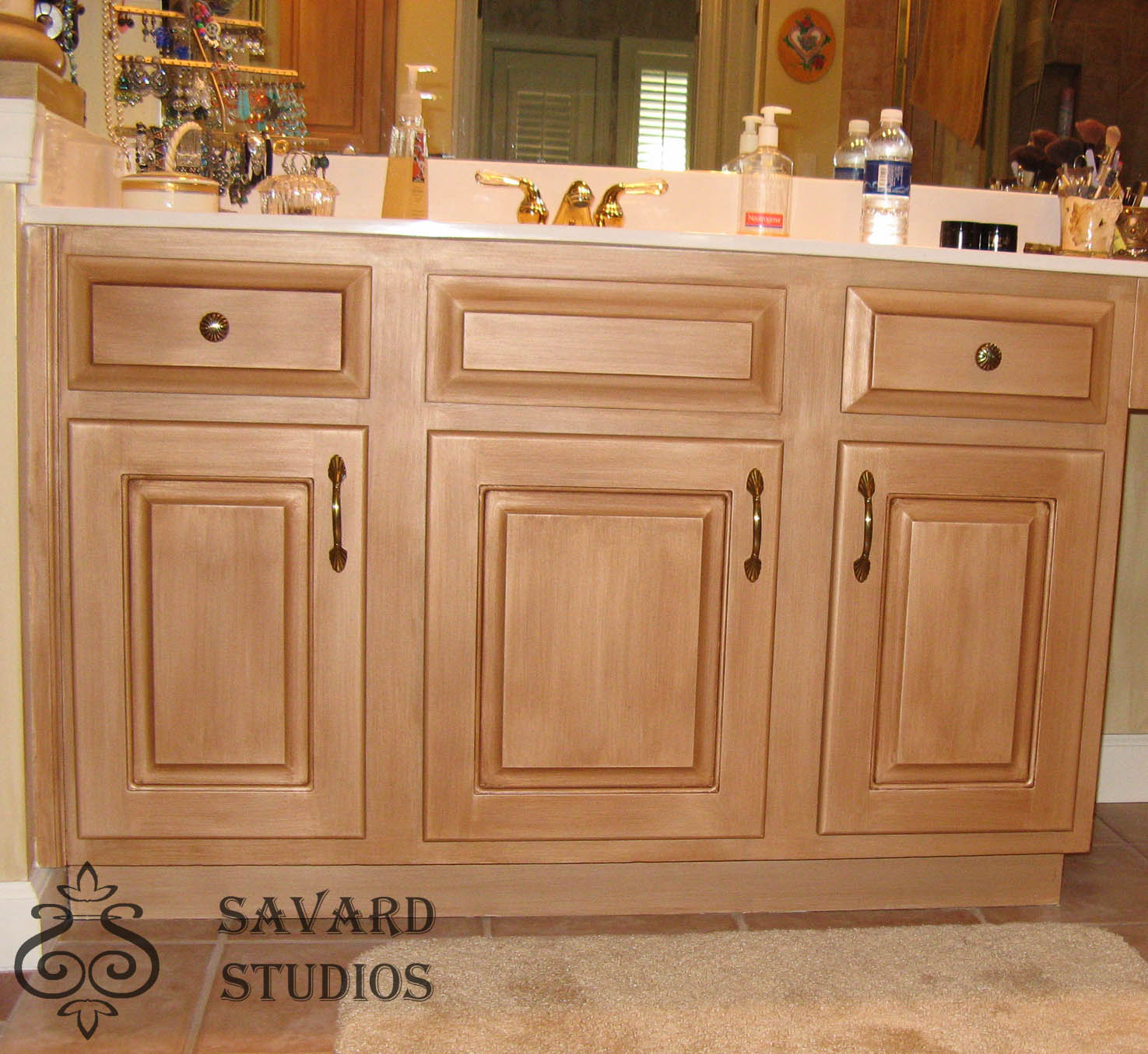Free Download Amazing Painting Laminate Bathroom Cabinets Before