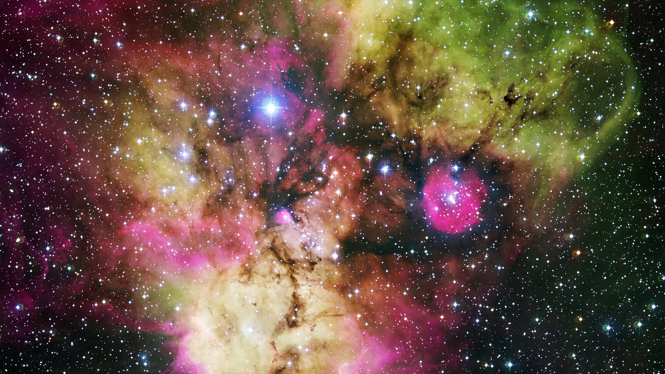 Hubble Fonds D Cran Description Colorful Galaxy