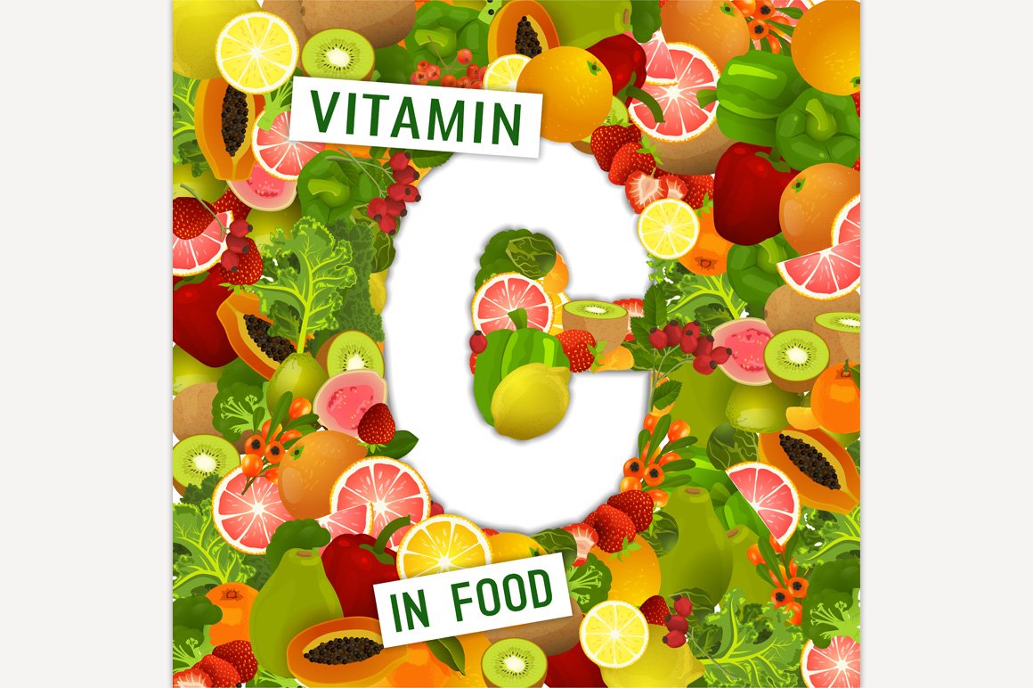 Vitamin C Background Illustrations Creative Market
