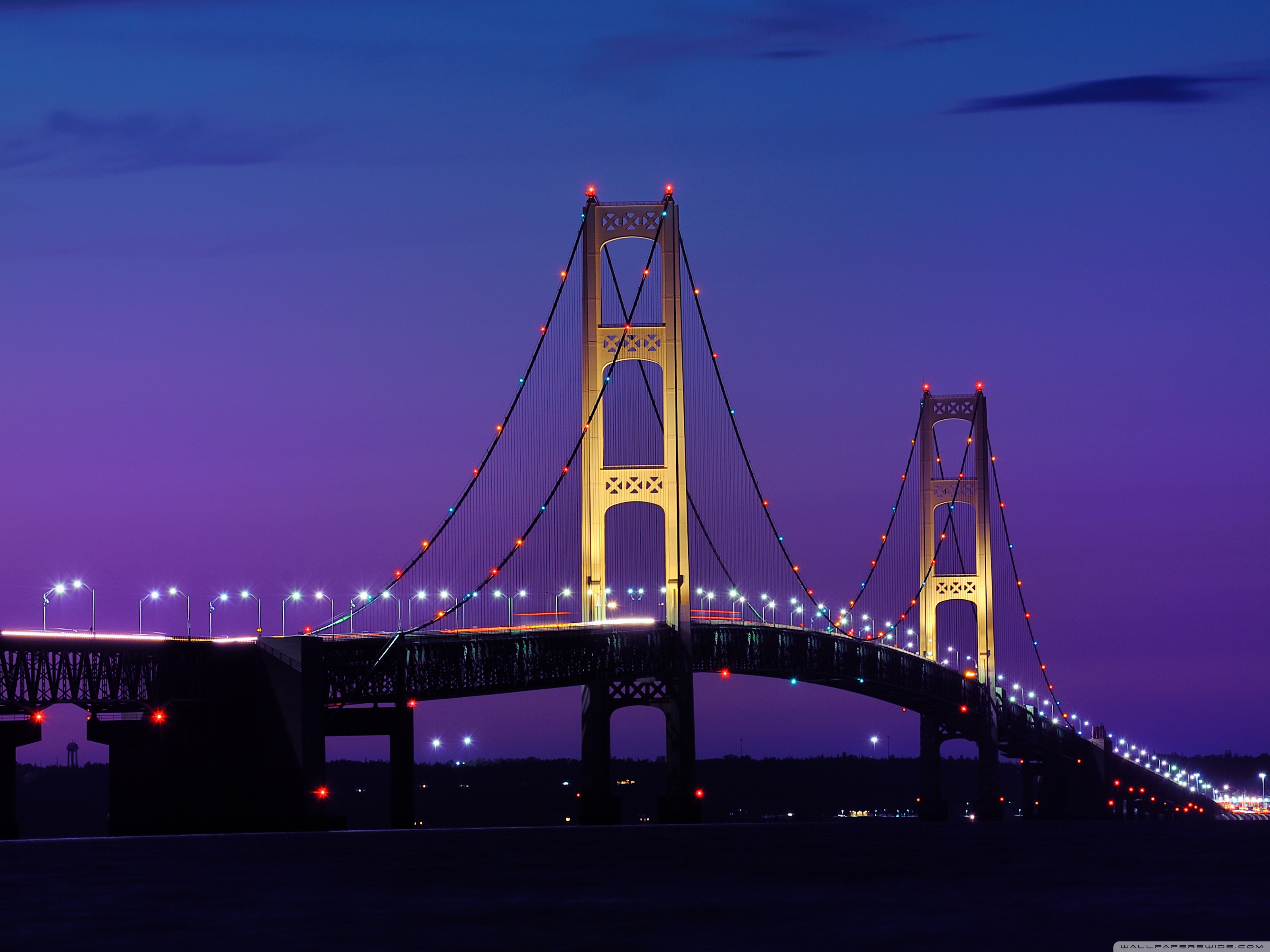 Mackinac Bridge Michigan 4k HD Desktop Wallpaper For Ultra