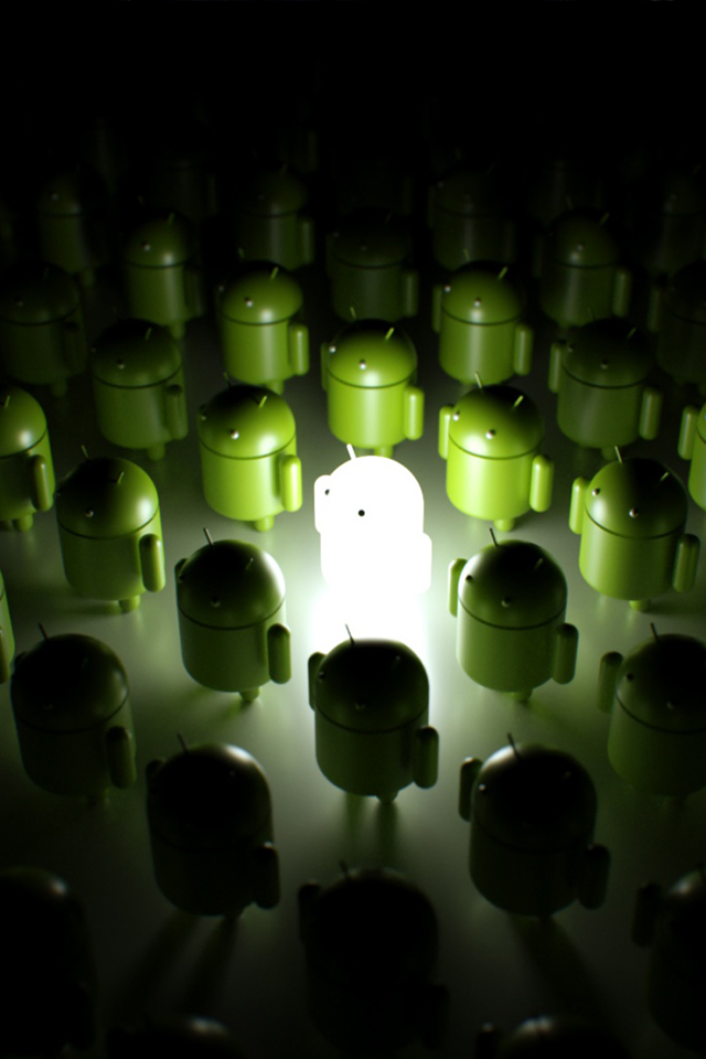Android Logo 3D Simply beautiful iPhone wallpapers