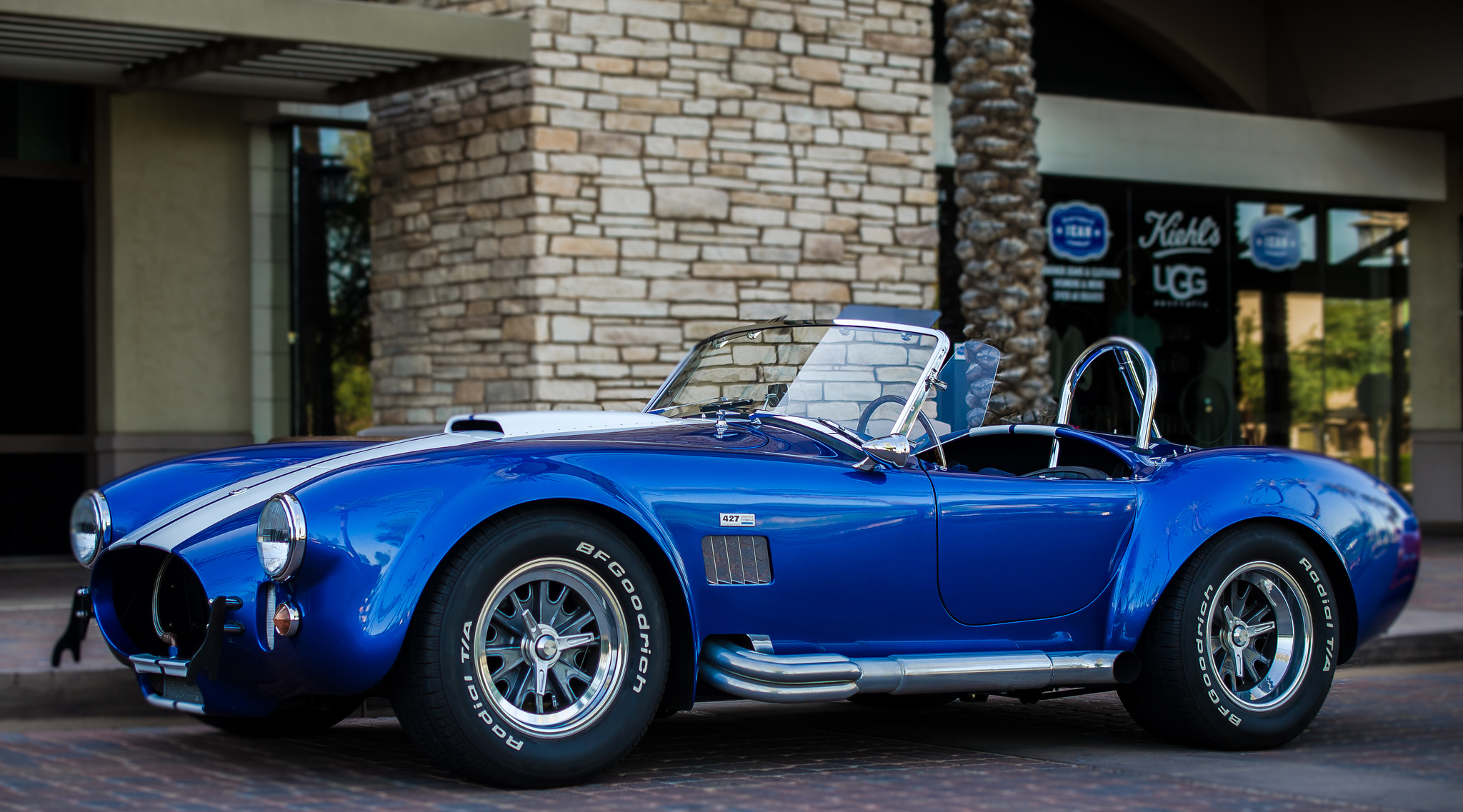 Shelby Cobra Wallpaper Blue Building Front Galaxy Note Edge