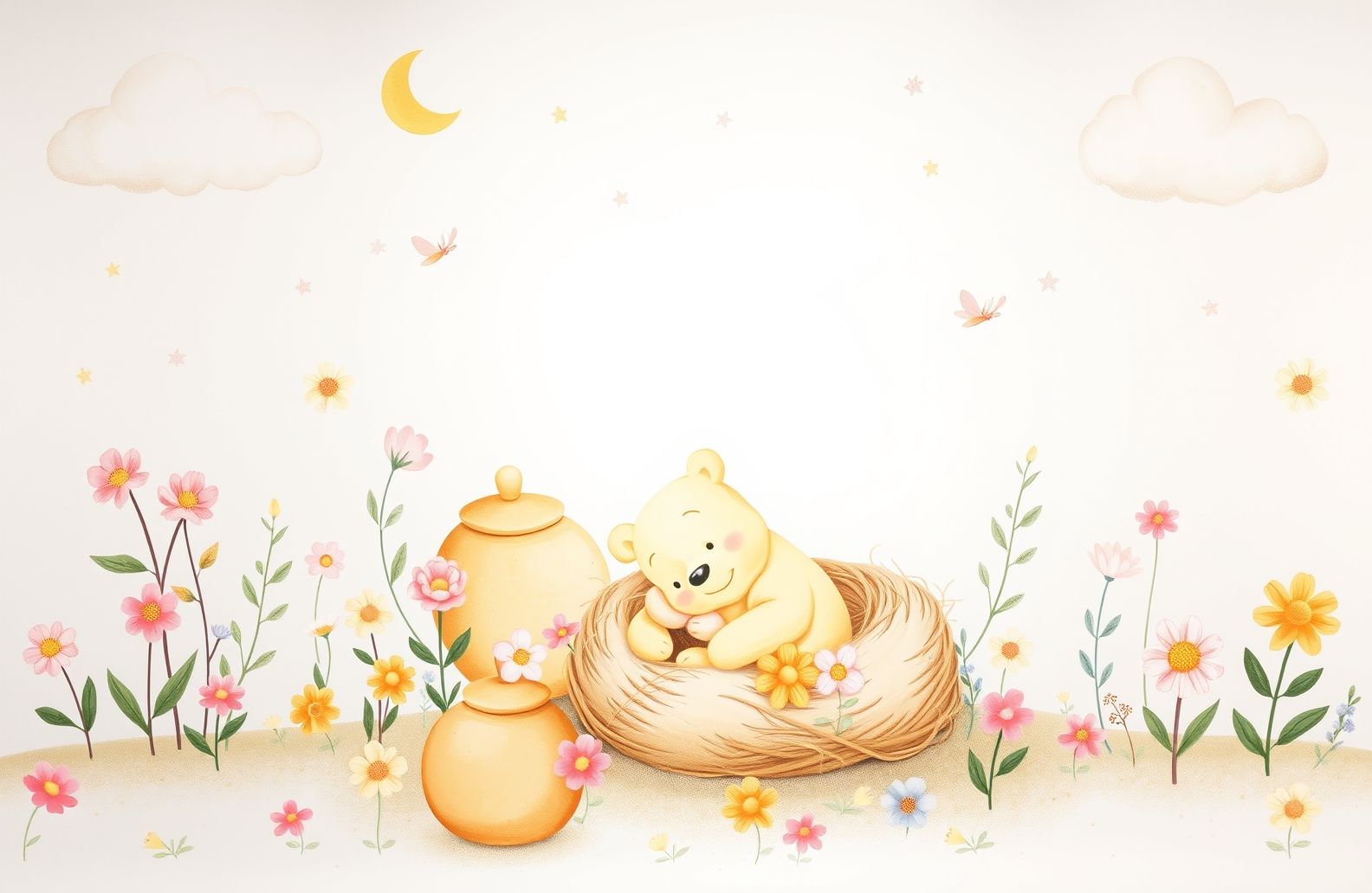 Baby Winnie The Pooh Wallpaper