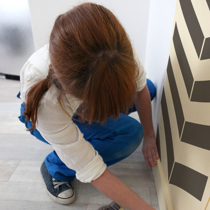 Free download Pre spaced Chevron design on an easy to apply wallpaper