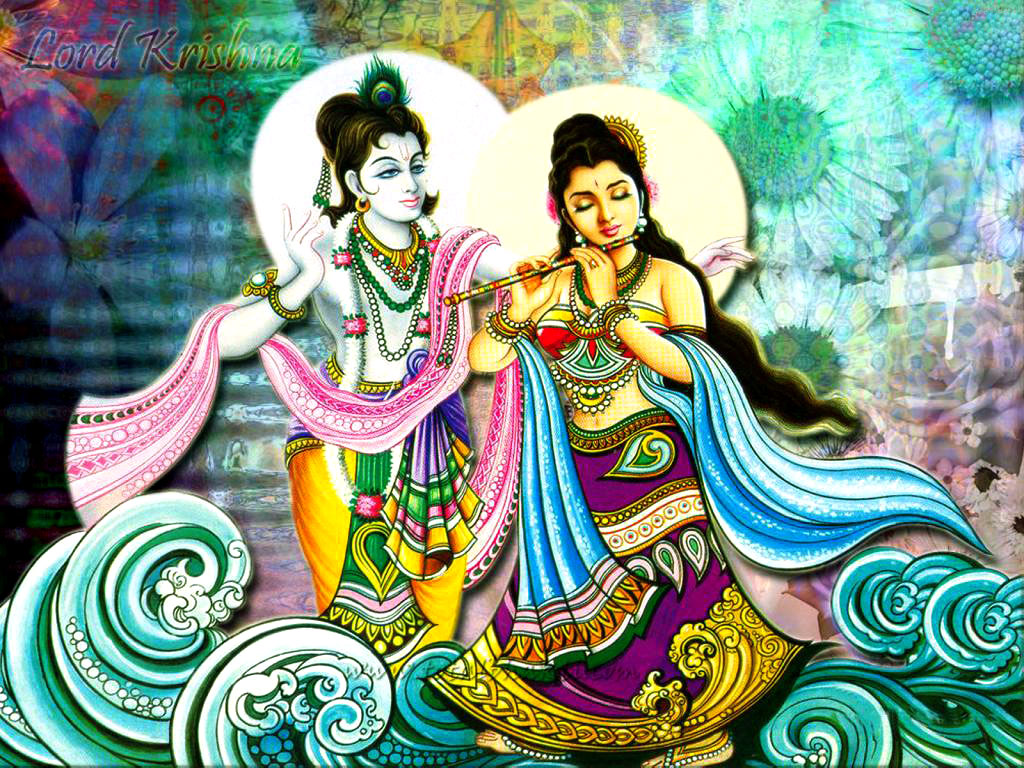 animation hd wallpaper Radha Krishna Animated Wallpaper 1024x768