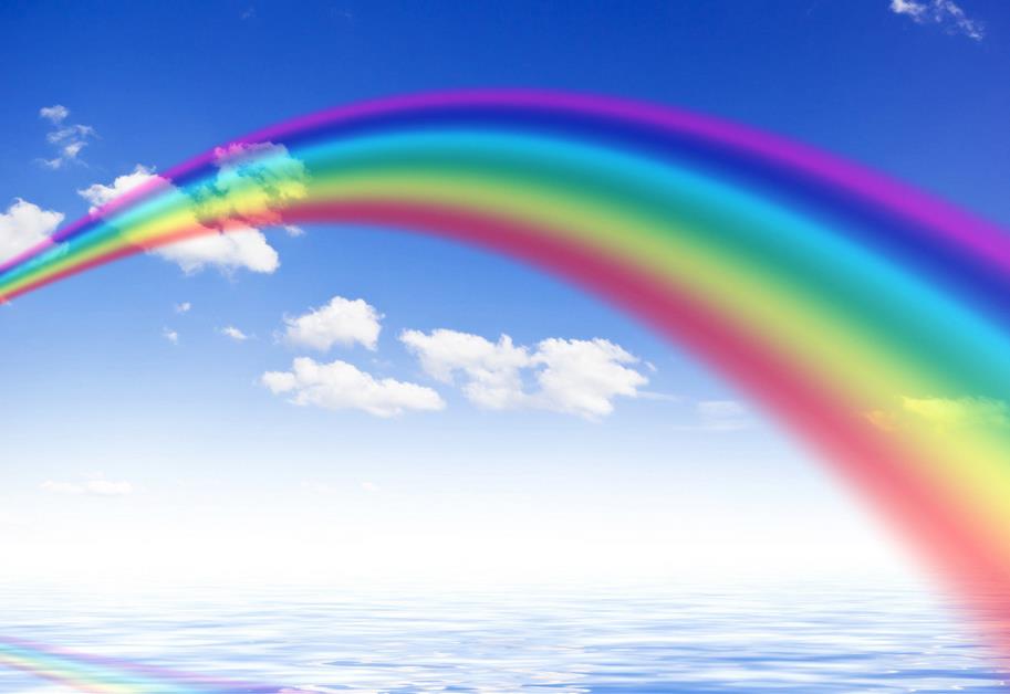 3d Mural Wallpaper Rainbow Sky Cloud Ceiling For Living