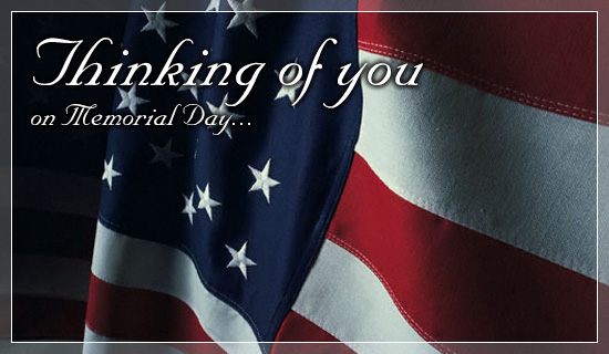 Thinking Of You Ecard Email Personalized Memorial Day