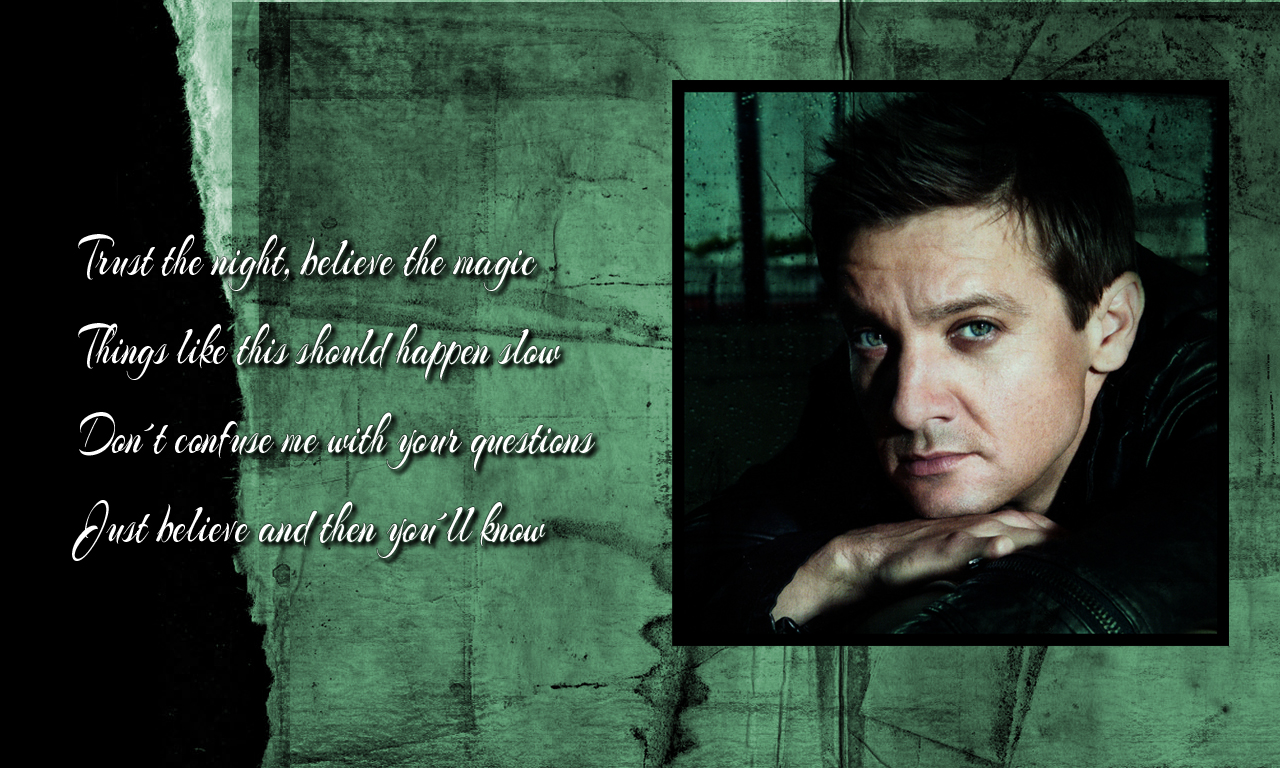 Jeremy Renner Wallpaper Trust The Night Song