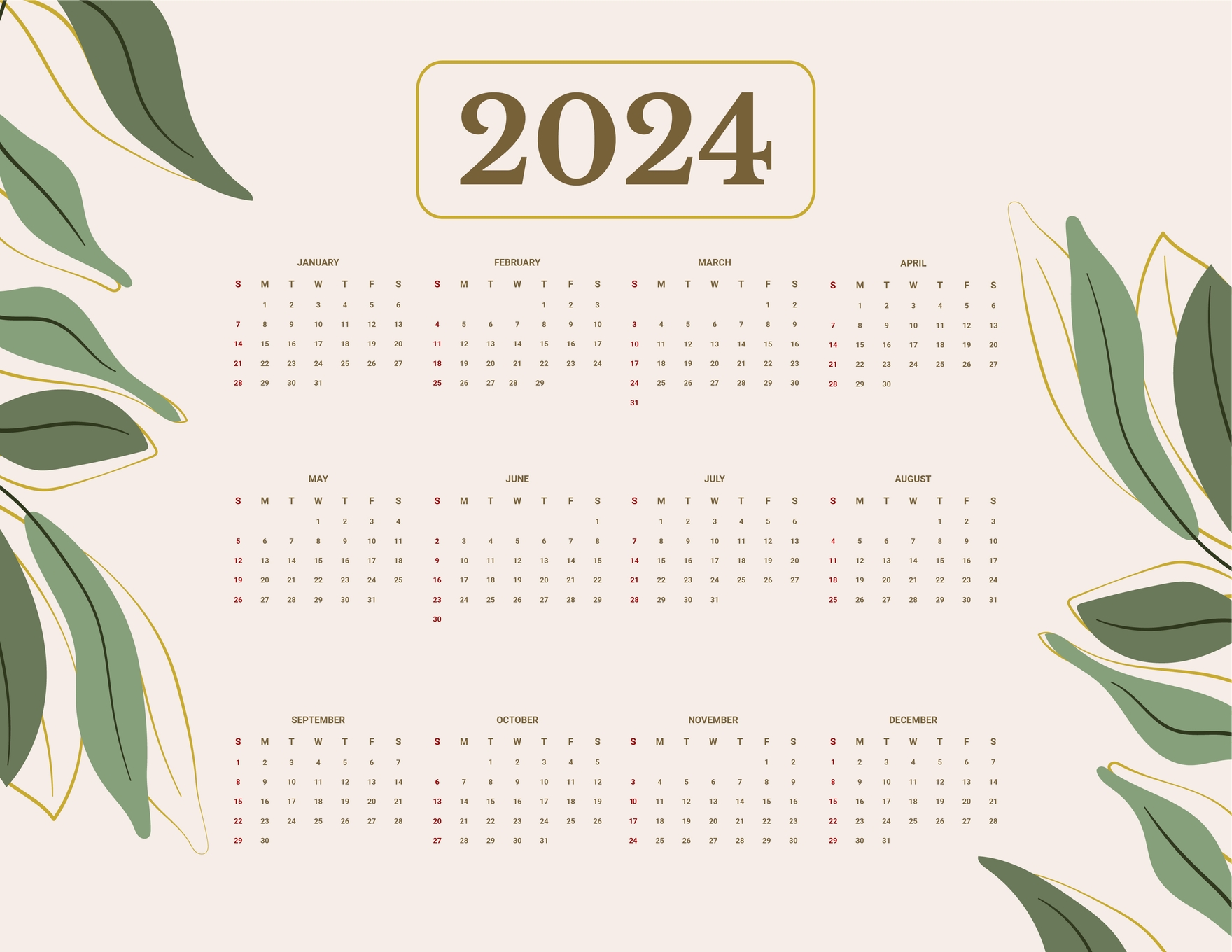 April Calendar Wallpaper
