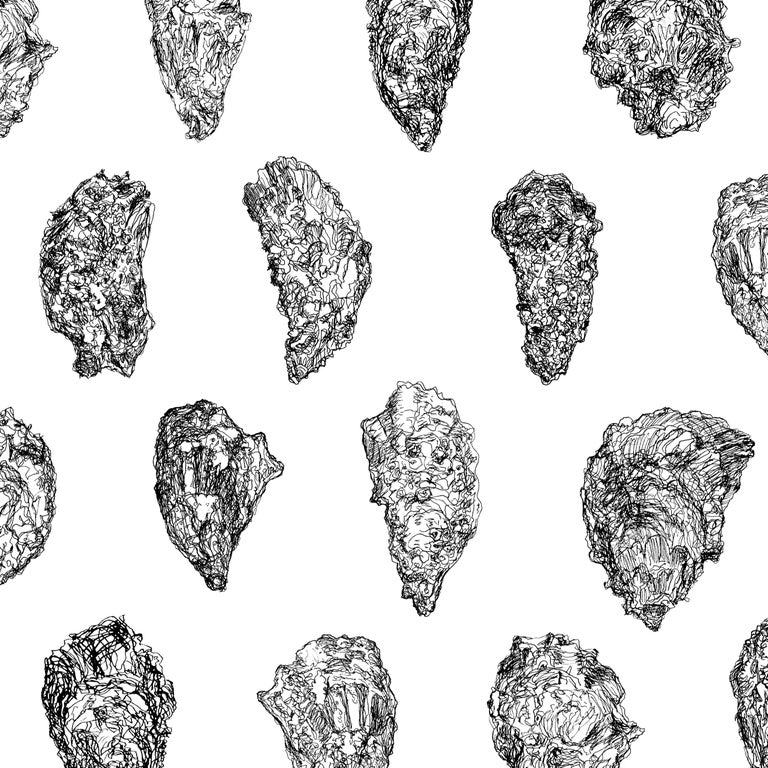 Oysters Wallpaper At 1stdibs