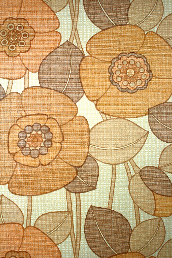 Large Pattern Vintage Floral Wallpaper