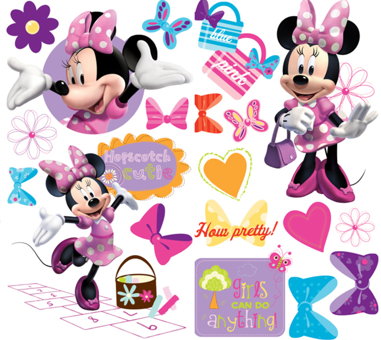 Minnie Mouse Border Wallpaper Minnie mouse wall decals