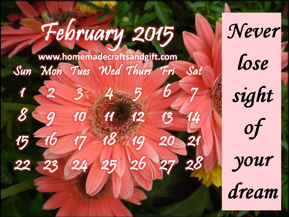 Calendars Bookmarks Cards February Desktop