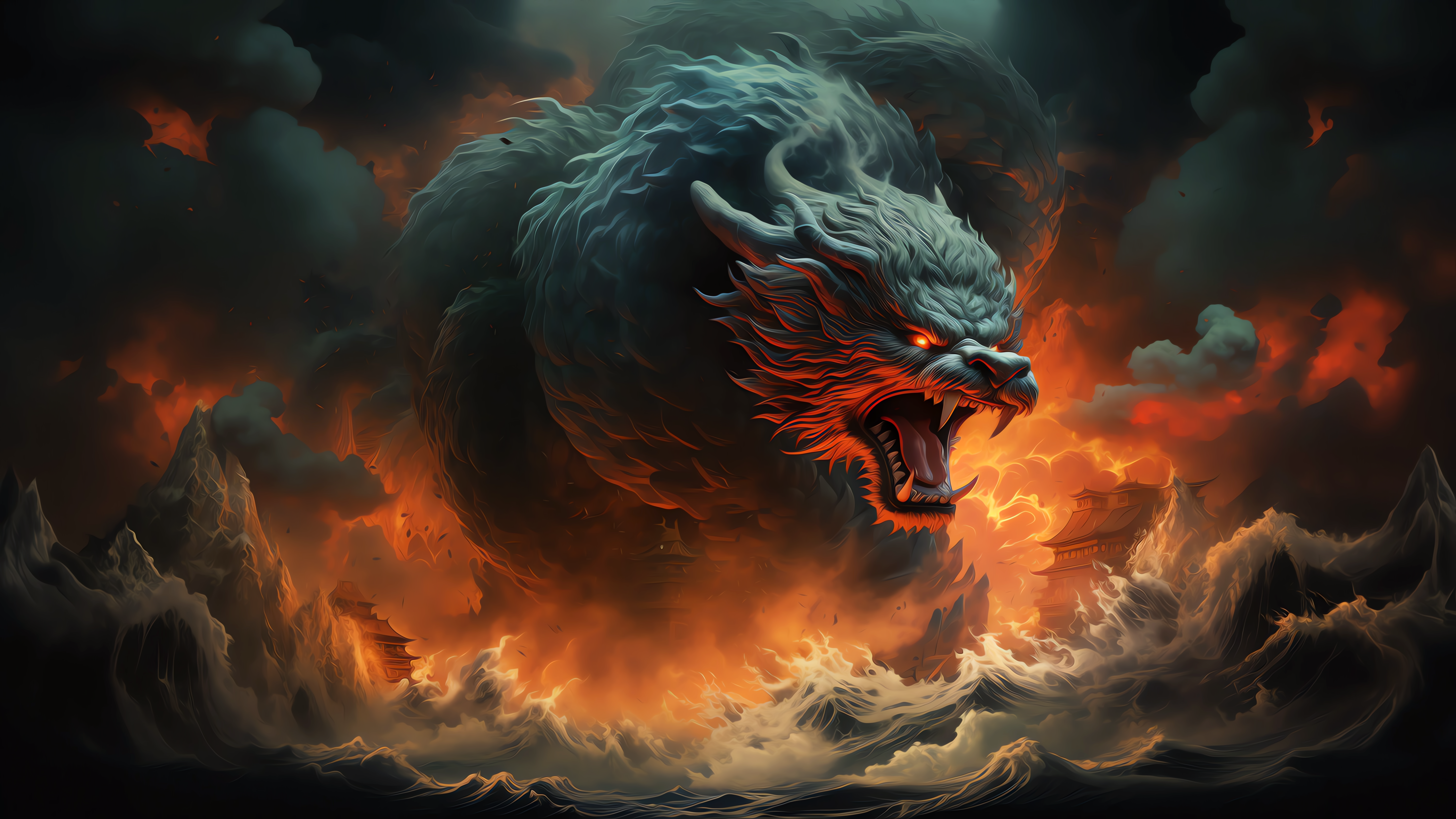 Pc Gamer Wallpaper 4k Beast Mode Dragon