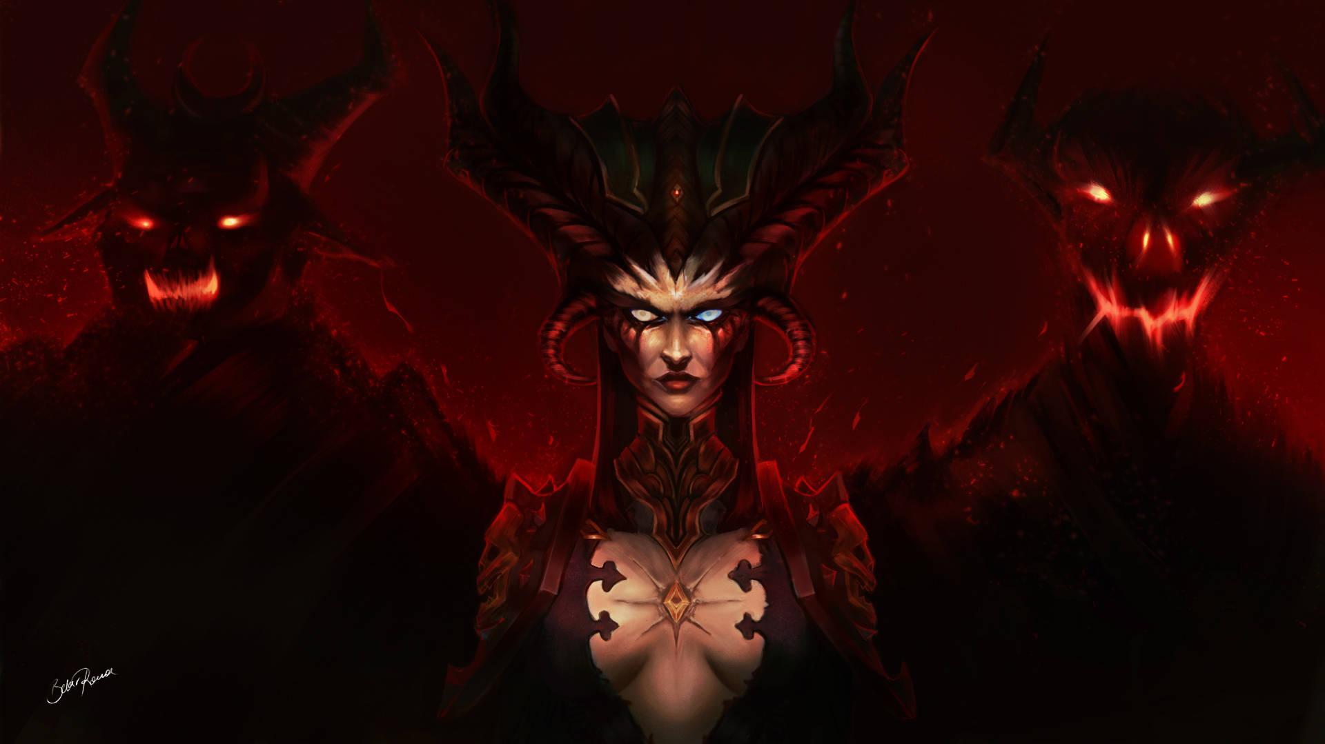 Diablo Lilith And Demons Wallpaper