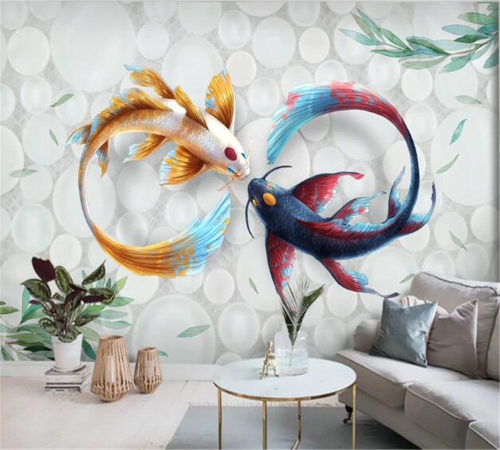 Beibehang Customized Wallpaper 3d Stereo New Chinese Hand Painted
