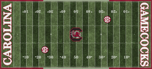 South Carolina Gamecocks Football Field Graphics Wallpaper Image
