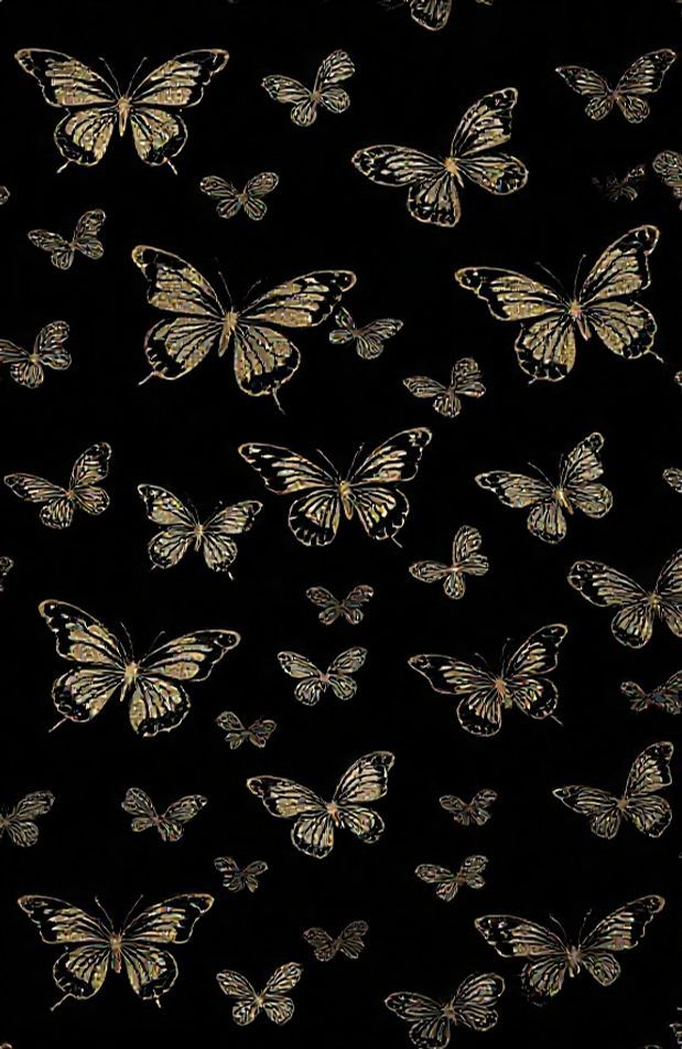Black Butterfly Background Wallpaper