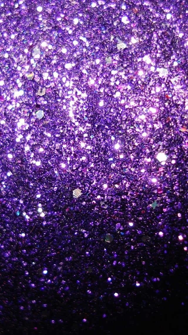 Shining Purple Ombre Sparkle Glitter Bright HD iPhone Wallpaper