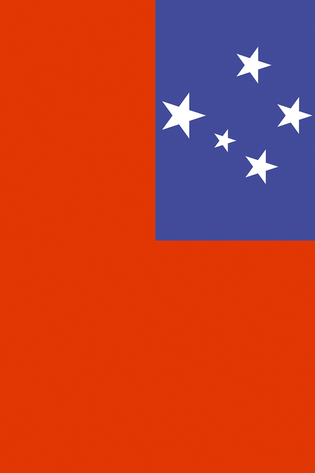 Samoa Flag iPhone Wallpaper HD