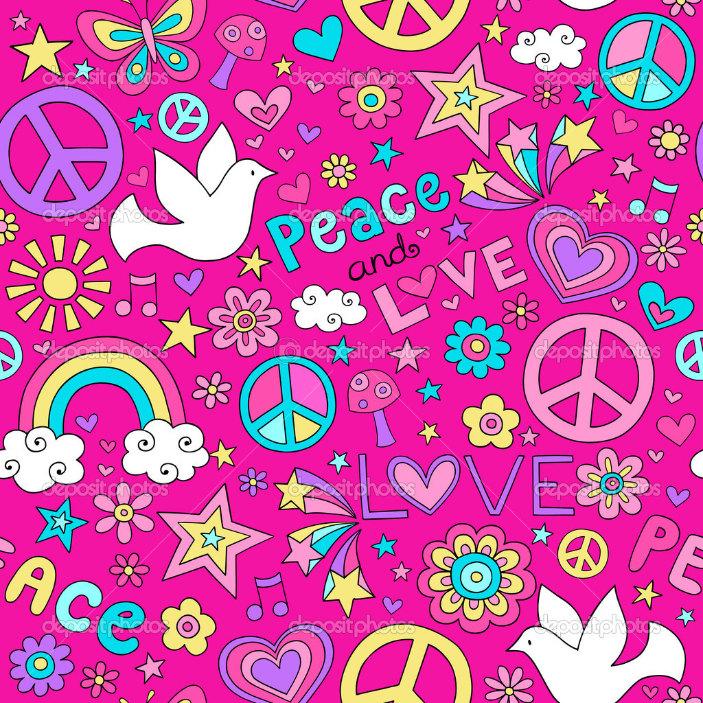 Peace And Love Background The Art Mad Wallpaper