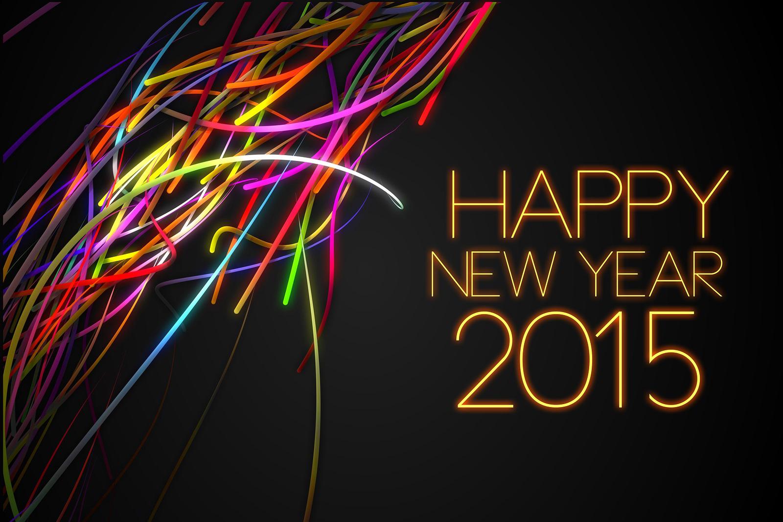 Happy New Year Abstract Image Wallpaper